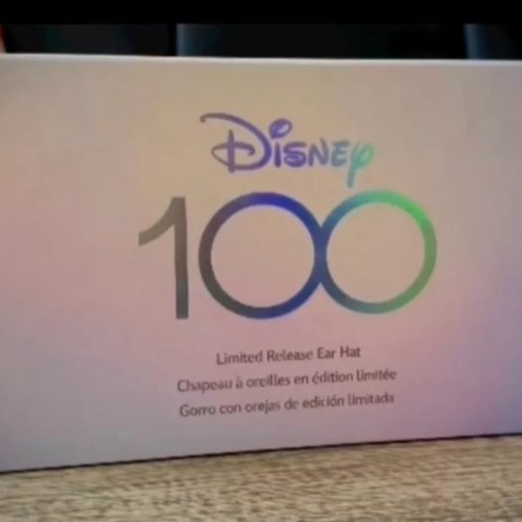 NEW Disney 100th Anniversary Mickey Mouse Platinum Ears Hat